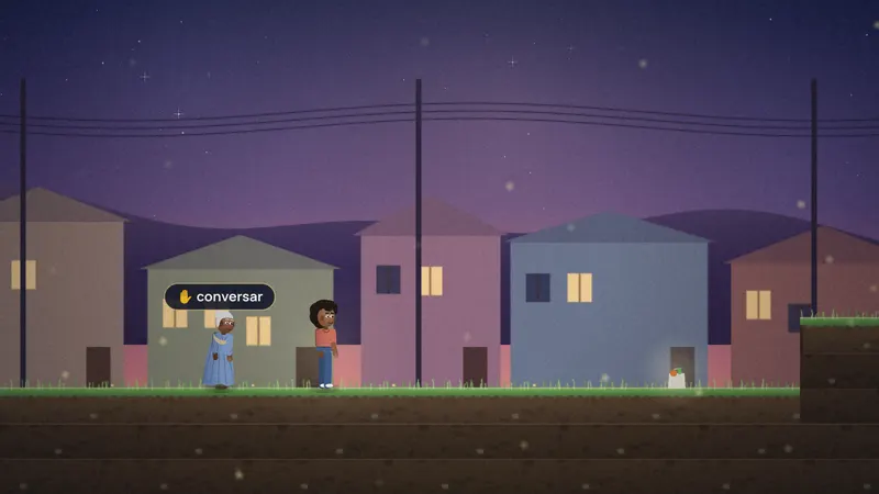 O bairro à noite