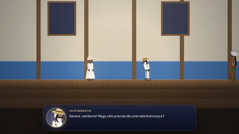 Dia de cambone, ajudando o Vovô Benedito