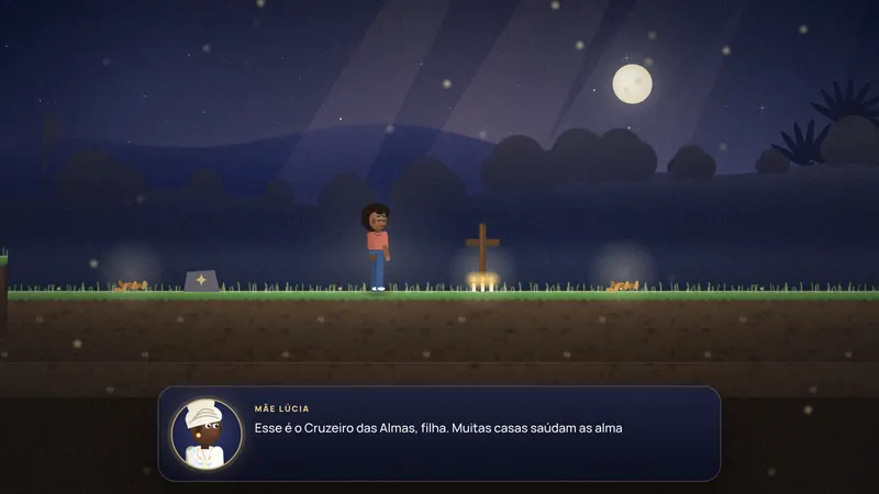 O Cruzeiro das Almas no quintal da Tenda