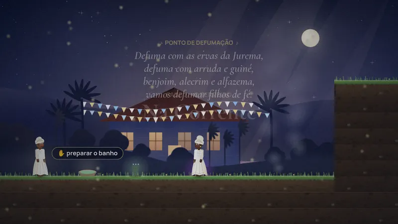 Noite de gira e defumação