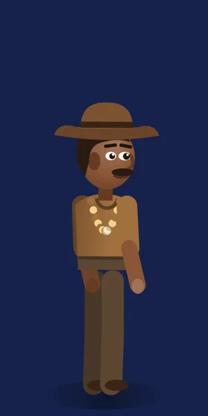 Ilustração de boiadeiros